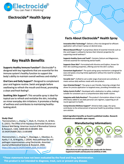 Electrocide Health Spray - Electrocide